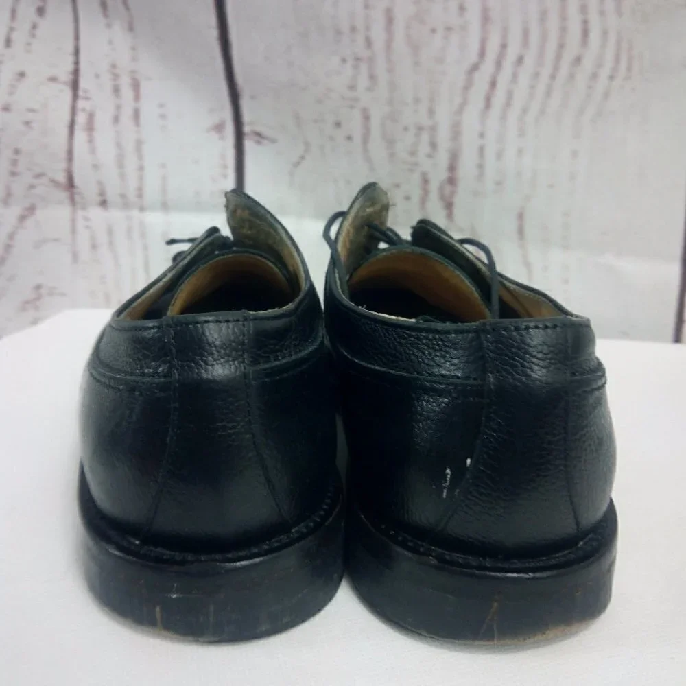 ET Wright Italian Black Oxford Leather Dress Shoes